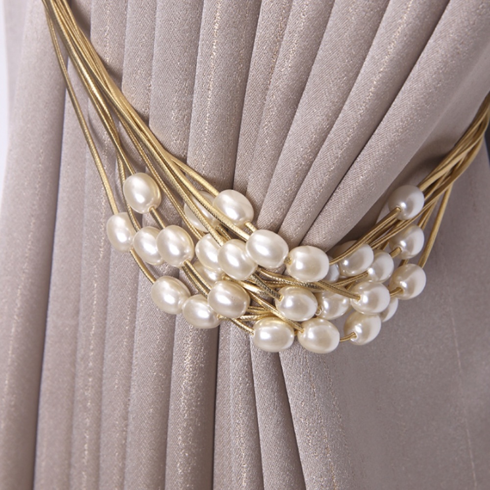 Handmade pearl multi layer Curtain tie back curtains Drapery Decorative holdback